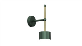 Kinkiet Arena Green/Gold 1Xgx53 Mlp7765 Milagro