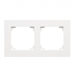 Ramka podwójna SIMON 55 Line biała matowa Kontakt Simon TR2/111