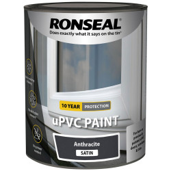 Ronseal 39391 uPVC Paint Anthracite Satin 750ml