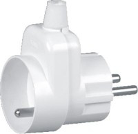 W250GE-G250PL Przejściówka wtyk unischuko (polski i niemiecki) - gniazdo polskie z bolcem