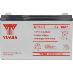 Yuasa NP10-6 NP Battery 6V 10Ah AGM 151x97.5x50mm Maintenance-Free