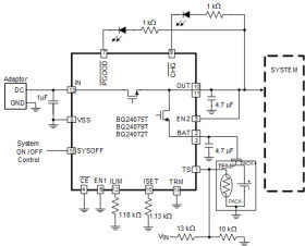 Standalone 1-cell 1.5-A linear battery charger, Power Path, 4.2-V VBAT, Voltage-based TS w/ TD