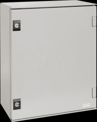 NSYPLM43BG Polyester enclosure, H 430 x W 330 x D 200 mm, with MP Bakelite