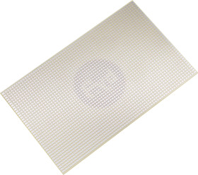 Circuit board, 100 x 160 mm, pitch 2.5 mm, single sided, FR4 epoxy, Cu 35 µm, BYB-3-11H6056