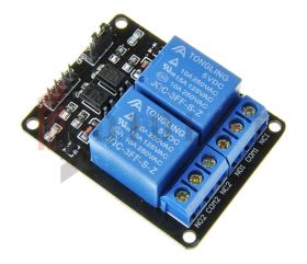 Moduł 2-kanałowy przekaźnik 5V 10A/250V - z optoizolacją ARDUINO