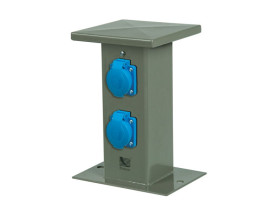 Rozdzielnica słupkowa mała 2xGZ 250V 16A IP44 B.18.MS01 PAWBOL