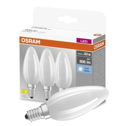 3PAK Żarówka LED E14 B35 5,5W = 60W 806lm 4000K Neutralna 300 Filament OSRAM BASE