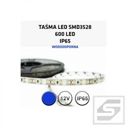 Taśma LED niebieska 600LED/5m 3528 12VDC/IP65/48W LEDstrip3528B/120