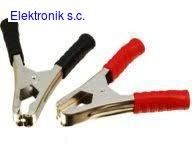 Krokodylek; duży; czarna; 75A; 110mm; karbowana rączka; RoHS