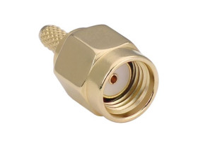 Złącze koncentryczne Montaż na płytce drukowanej Męski typ złącza Złącze SMA 18GHz Połączenie zagniatane typ kabla