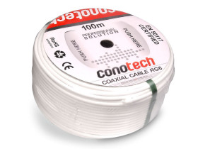 Przewód koncentryczny RG6U NS113TRI CONOTECH Cu 100m