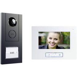 m-e modern-electronics 41175 VISTUS Video Door Intercom 7&quot; Corded Silver