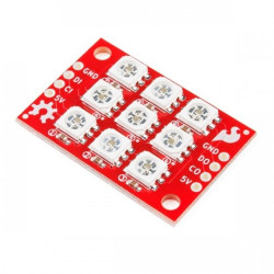 Lumenati 3x3 LED RGB APA102C - cyfrowe, adresowane - SparkFun COM-14360