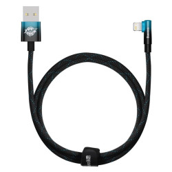 Kabel USB/Lightning Kątowy 1m Baseus MPV 2, 2,4A Premium