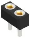 Socket header, 2 pole, pitch 2.54 mm, straight, 10042724