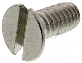 Śruby maszynowe M2.5 łeb z łbem stożkowym Mosiądz długość 6.0mm skok 0.45mm