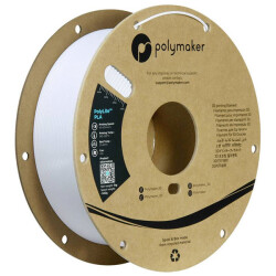 Polymaker PA02096 PolyLite PLA Filament 1.75mm 1kg Cold White