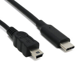 USB-C to USB Mini-B Cable - Black