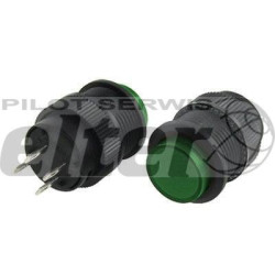 Przeł. przycisk. okrągły śr. podśw. ON-OFF ziel.