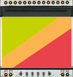 EA LED39X41-GR LED lighting for EA DOGS102-6, 36 x 26 mm, red / green