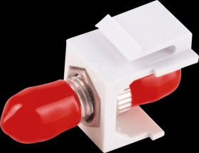 BS08-10221 Keystone module, ST, simplex, OM1 / OM2 / OM3 / OM4, red