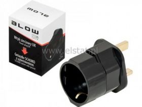 Adapter WT UK - GN PL SCHUKO czarne