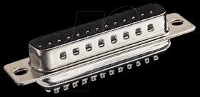 D-SUB plug, 25-pin, solder bucket