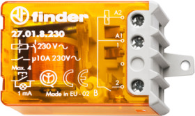 Current-surge relay, 1 Form A (N/O), 230 VAC, 10 A, 110 V, 200 W, 27.01.8.230.0000