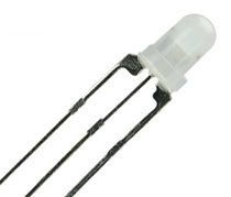 Dioda LED 3mm czerwona+zielona, wsp. anoda