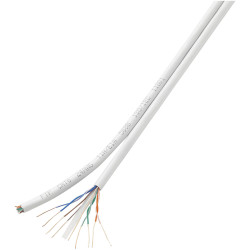 TruComponents 523089 Duplex-Network cable CAT 6 U/UTP 8x2x0.196mm&#xB2; Wh 100m