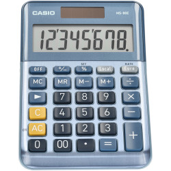 Casio MS-80E 8 Digit Tax /Euro Calculator Metal Cover
