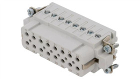 C146-10B0160044 Złącze Hdc Wkładka Stykowa Żeński C146 16Pin 16+Pe 14A