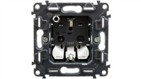 Valena Allure Gniazdo Schuko Pojedyncze Z/U Z Przesłoną Zaciski Automatyczne...