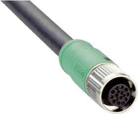 Przewód czujnik-siłownik ze złączem Złącze M12 liczba rdzeni 12 długość 20m Rodzaj A Żeńskie