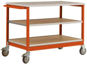Stół warsztatowy, model 2 z olejowaną pokrywą Multiplex 30 mm szer. X gł. X wys. 1135 x 590 x 810 mm Manuflex MW2002.200