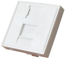 Adapter keystone pojedynczy 2M 45x45 biały Alantec 25.0022