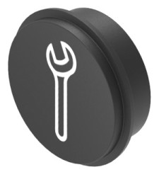 Nakładka do klawiatury, typ: Wkładka klawiatury, symbol — wezwanie do konserwacji, do użytku z: Klawiatury serii 09