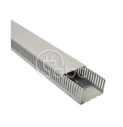 Korytko kablowe cienkogrzebieniowe T1-E, 100x60x2000 mm, szare, B01140
