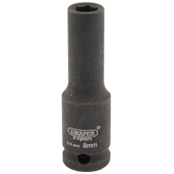 Draper Expert 06881 Expert 8mm 3/8&quot; Sq. Dr. Hi-Torq&#xAE; 6 Point Deep Impact Socket