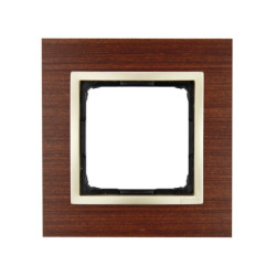 Ramka pojedyncza drewniana złoty orzech DRN1/86 Kontakt Simon54 Nature