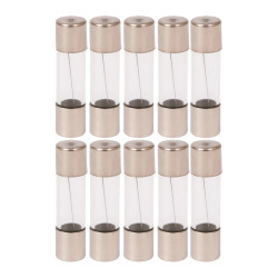 Bezpiecznik szklany - 1A - rurkowy - topikowy - 10szt