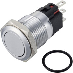 TruComponents 782604 Pushbutton ,Panel Mount,Off/(On),SPST,Solder,IP65