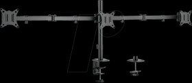 BP0173 Monitor mount, 3 displays, 17 - 27", 658 mm, desk mounting