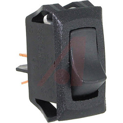 Przełącznik kołyskowy Zatrzaskowy 16 A przy 125 V AC SPST Czarny Carling Technologies