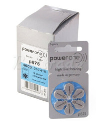 60 x baterie do aparatów słuchowych Power One Varta 675