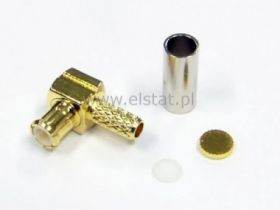 Wtyk MCX na kabel RG174 kątowy