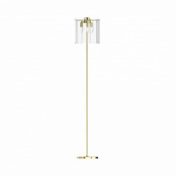 Lampa podłogowa złota 145 cm NIRA, szklany klosz, 3*E14 do stylowego salonu - ML3523-3-EGN Zuma Line