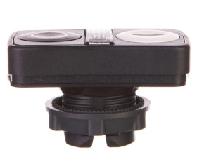 Naped przycisku podwójny czarny /O-I/ z podświetleniem z samopowrotem ZB5AW7A1721