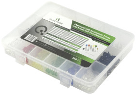 Quadrios Akcesoria LED czerwony, zielony, żółty, niebieski, biały, ciepły biały 3 mm, 5 mm 20 mA 2.0 V