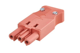 Simon Connect Wtyczka żeńska szybkozłącza, 3-polowe czerwona CR0003/6